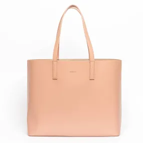 The Apple Leather Tote: Dusty Rose