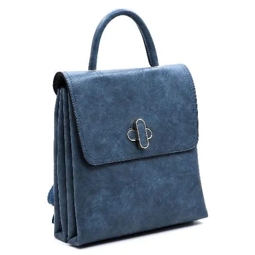 Twist Lock Flap Convertible Backpack