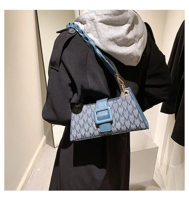 Twisted Buckle Shoulder Bags