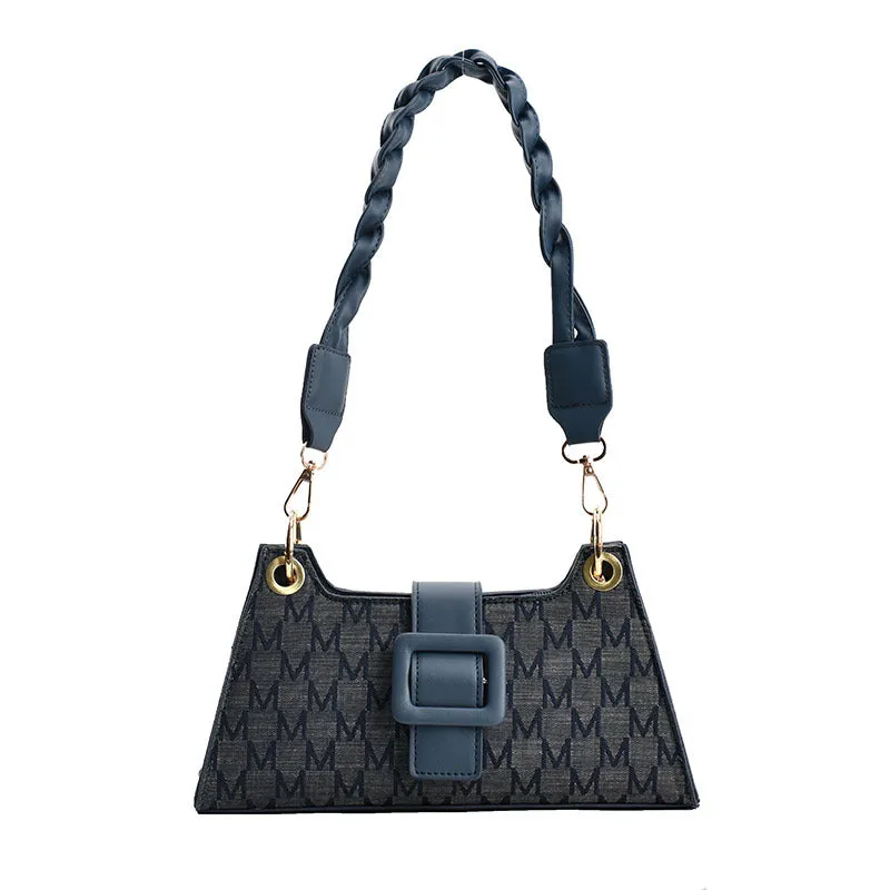Twisted Buckle Shoulder Bags
