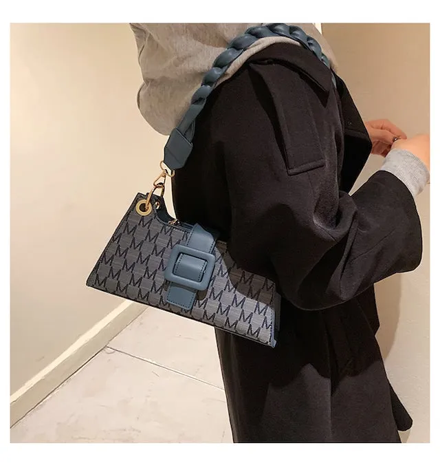 Twisted Buckle Shoulder Bags