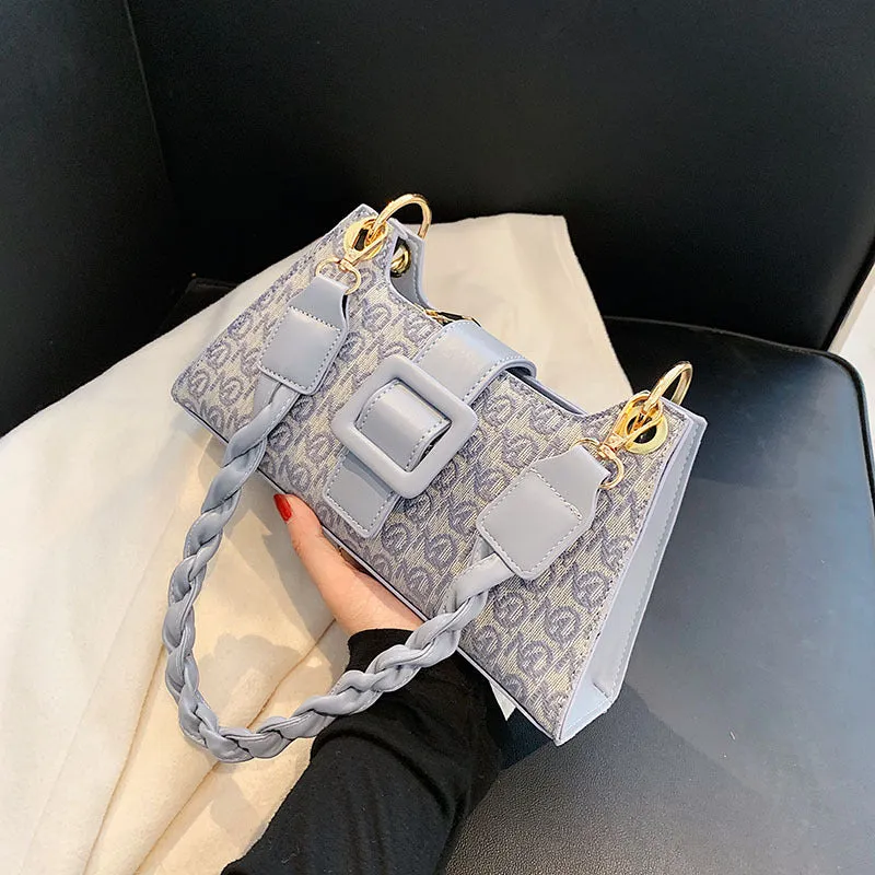 Twisted Buckle Shoulder Bags