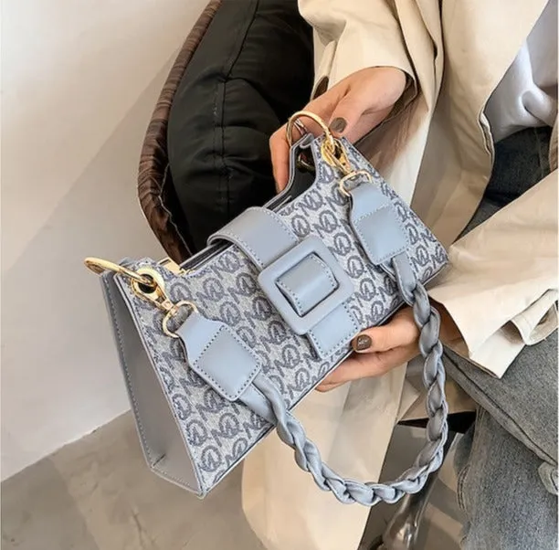 Twisted Buckle Shoulder Bags