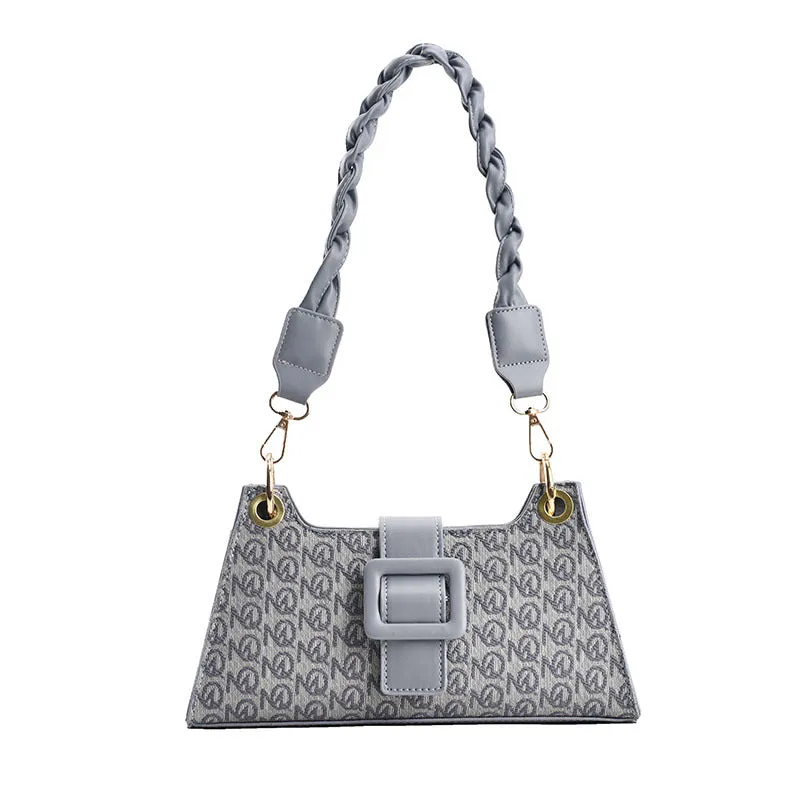 Twisted Buckle Shoulder Bags