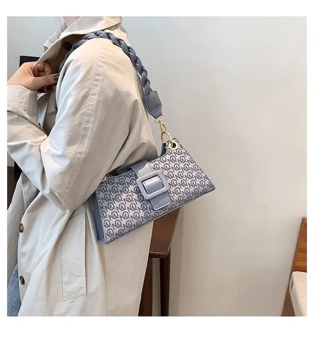 Twisted Buckle Shoulder Bags