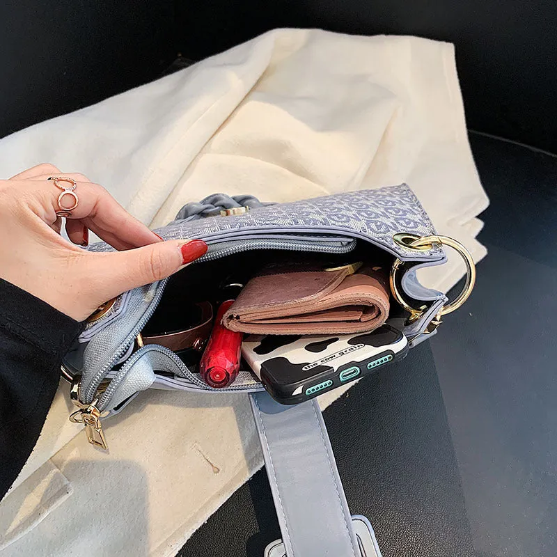 Twisted Buckle Shoulder Bags