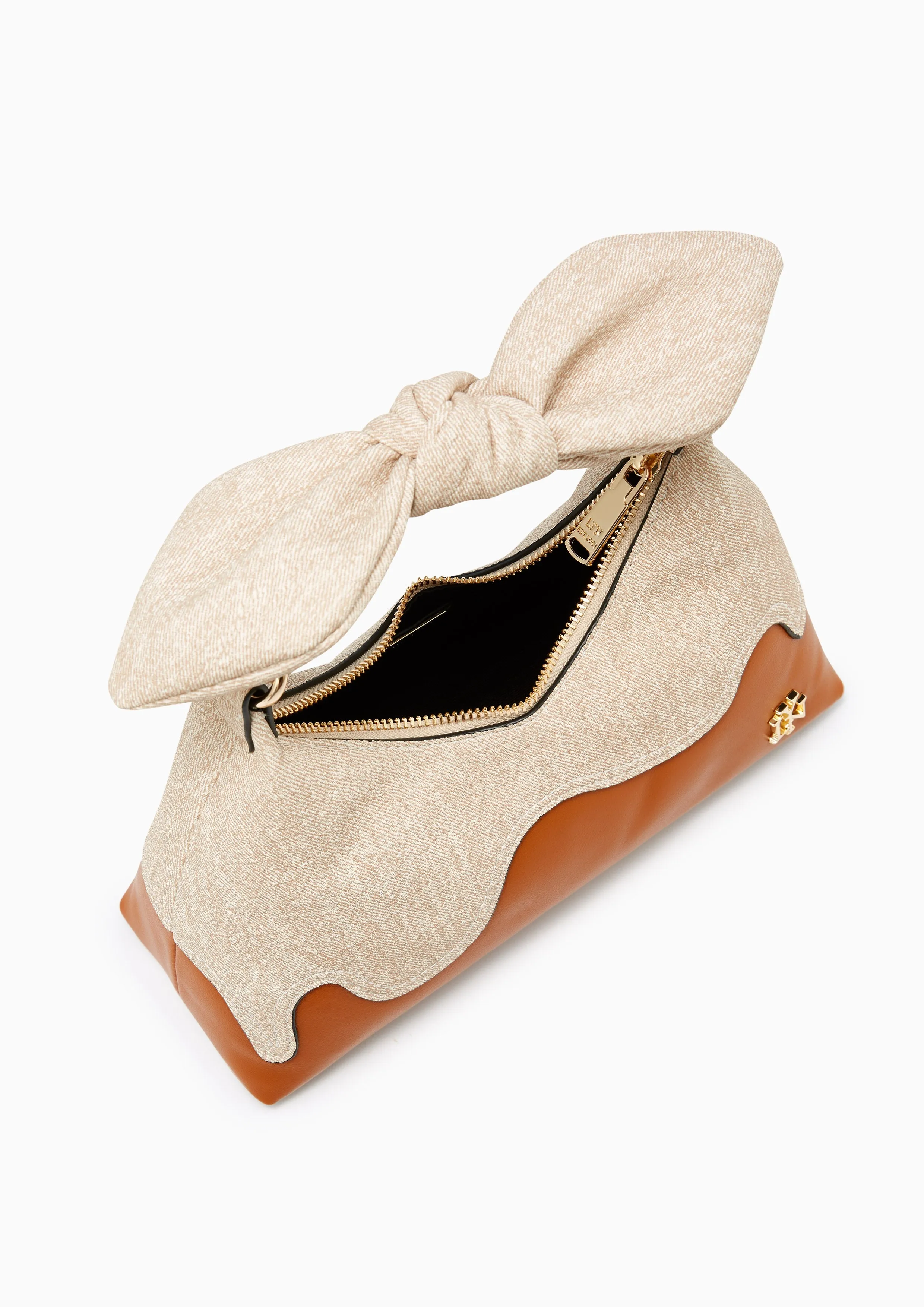 Twistta Hobo Top Handle Bag Brown
