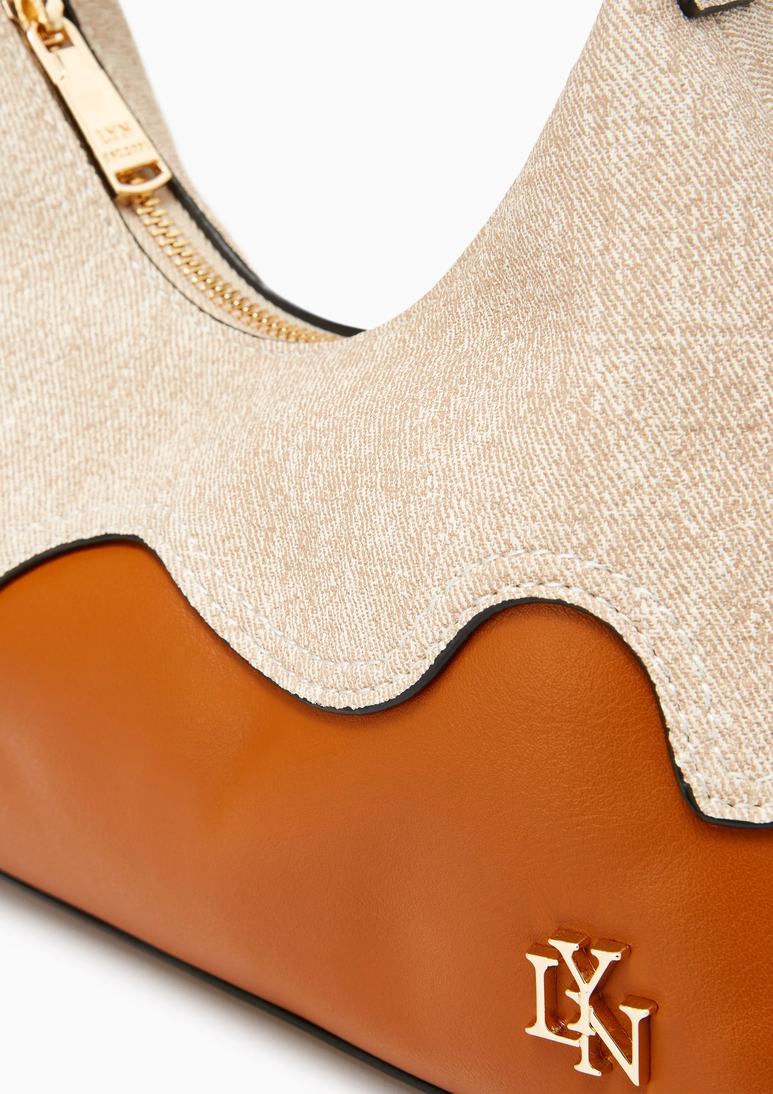 Twistta Hobo Top Handle Bag Brown