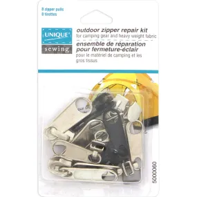 UNIQUE SEWING Outdoor Zipper Repair Kit - 8 zipper pulls