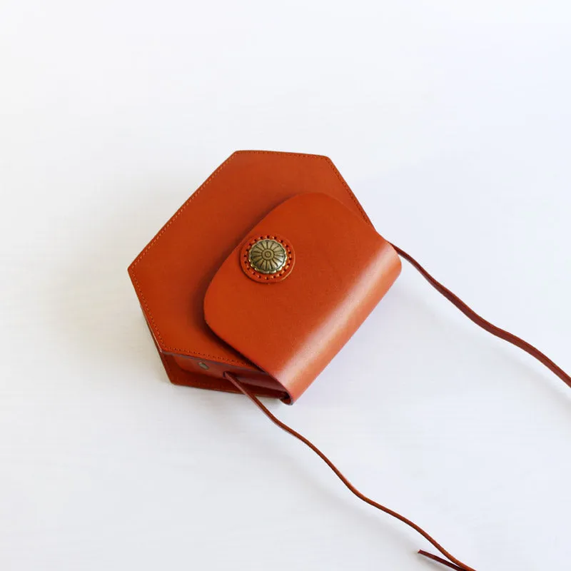 Unique Womens Box Bag Leather Crossbody Bags Shoulder Bag for Women