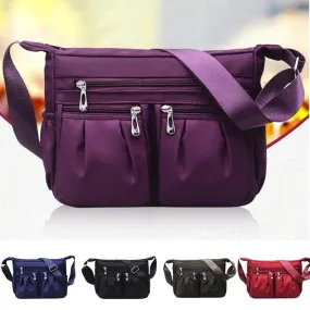 Women Nylon Multi-pocket Shoulder Bag Crossbody Bag Handbags