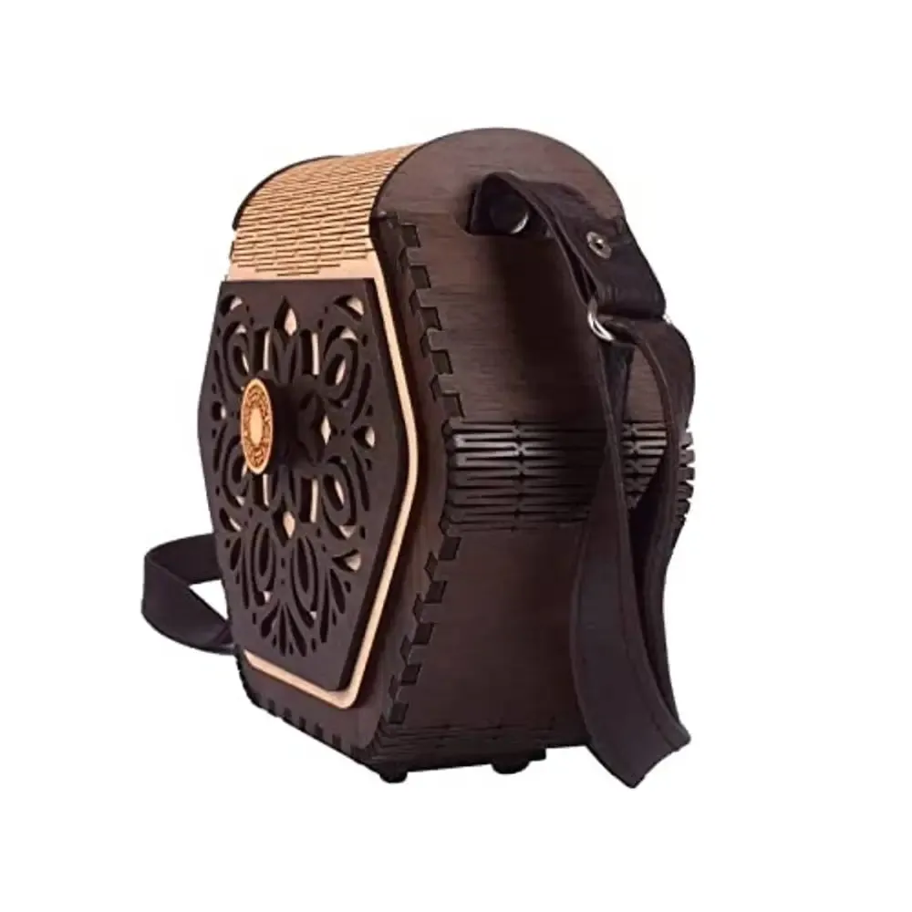 Women's Handcrafted Wooden Light Weight Unique Purse Handbag By DEAFCO