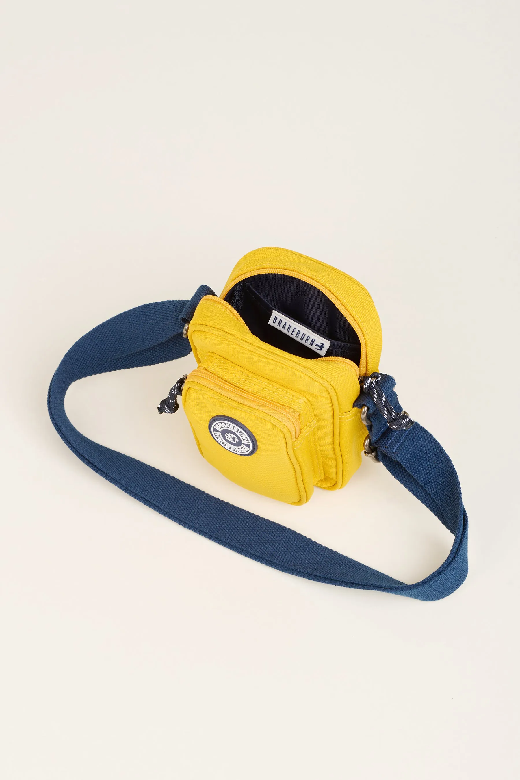 Yellow And Navy Small Pouch Crossbody Bag