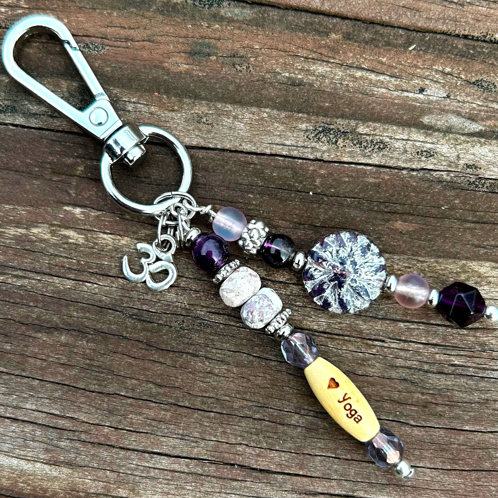Yoga Purse Charm - Yoga Inspired Charms - Gift for Yogi
