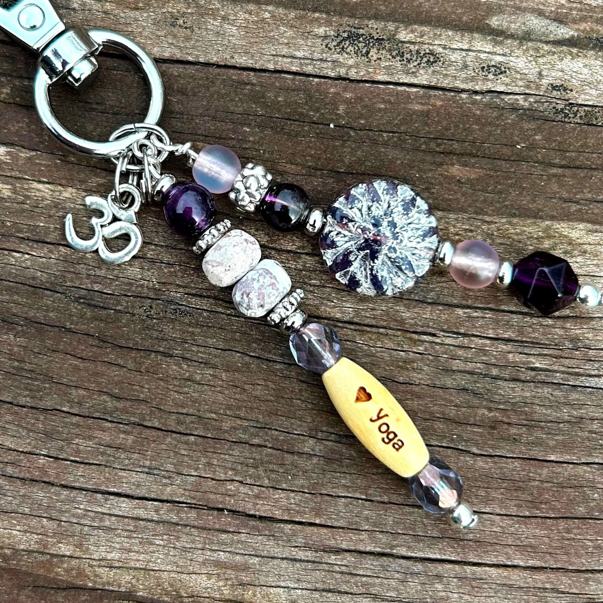 Yoga Purse Charm - Yoga Inspired Charms - Gift for Yogi